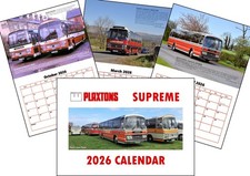 A4 wall calendar 2026 - Plaxton Supreme coaches