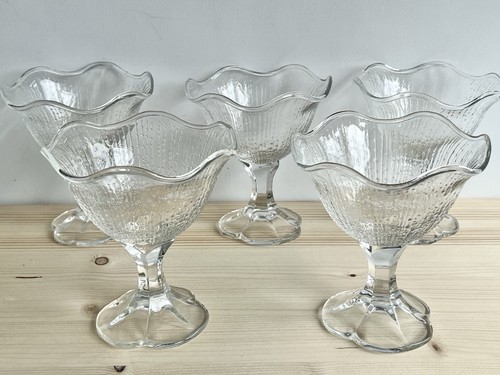 Vintage french glass sundae - glass,