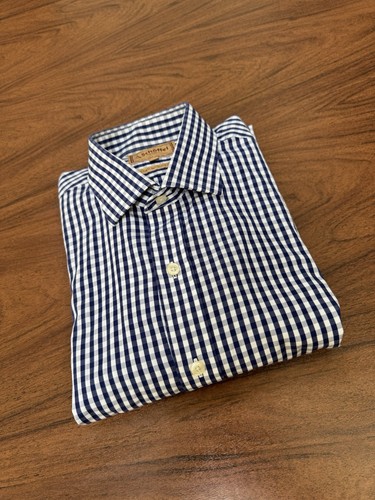 Schoffel navy checked shirt - shirt,