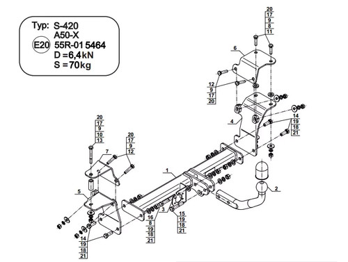 Swan neck tow - tow, suzuki