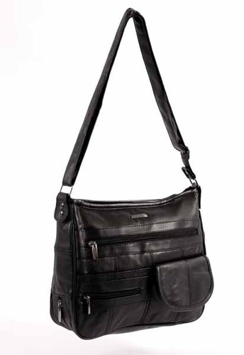 Real leather handbag - ,