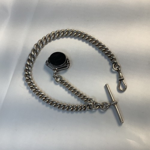 Albert chain antique silver - albert,
