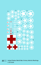 K4 1:35 Scale Decals USA World