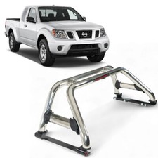 Chrome Sports Roll Bar Nissan For Navara D40 2005-2015 Double Cab Stainles Steel