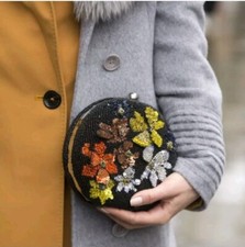 New Zara Beaded Sequins Floral