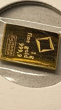 1 Gram 24ct Gold Bar Solid