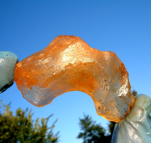 Libyan desert glass meteorite - glass,