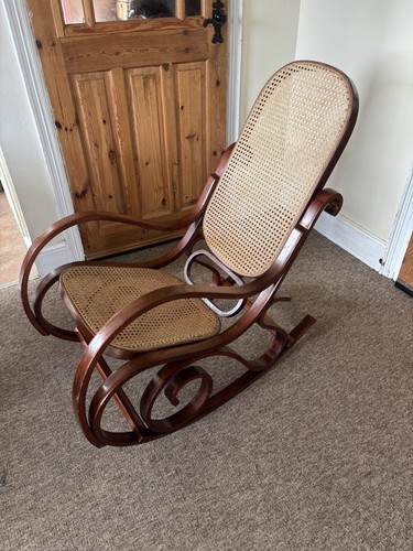 Vintage rocking chair rattan - rocking,