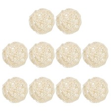 10 Pcs 3" Wicker Rattan Balls