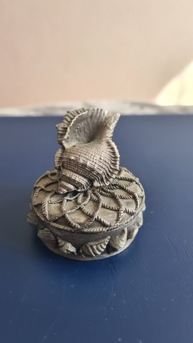 Vintage pewter small trinket - pewter,