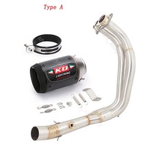 YZF R7 2021-25 for Yamaha MT-07 Exhaust System Header Front Pipe Carbon Muffler