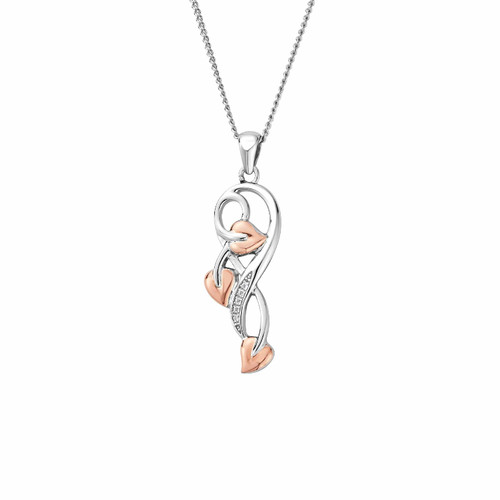 Clogau welsh silver 9ct rose - silver,