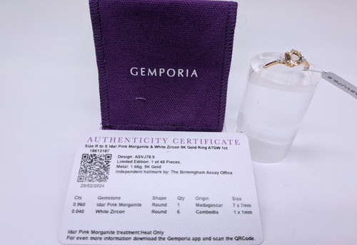 Gemporia 9ct yellow - yellow, pink
