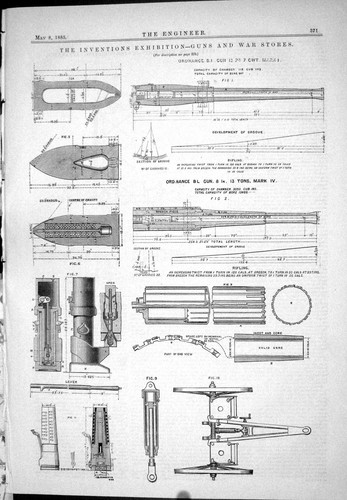 Antique old print - antique, guns
