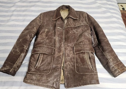 Vintage brown leather - brown,
