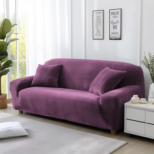 Velvet sofa cover stretch - velvet,