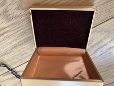 Brown velvet & gold tone metal Selfridges jewellery Empty Box Suitable for Gifts