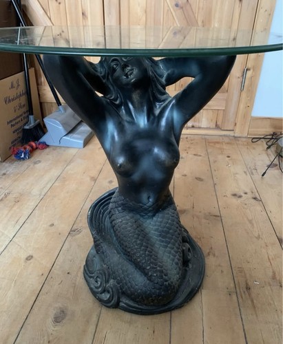 Glass top mermaid - glass,