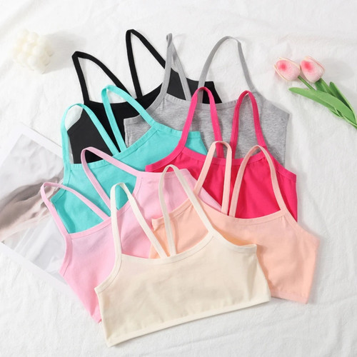 Girls cotton training bra vest - cotton,