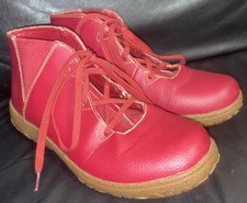 LADIES SIZE UK 6 RUBY RED FAUX