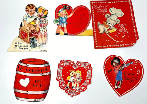 Vintage valentine card - card, lot