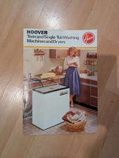 Vintage Hoover Twin & Single Tub Washing Machine Brochure