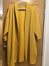Stunning Popsy Mustard Yellow Soft Blazer Size 22 Plus Size