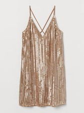 H&M rose gold sequinned
