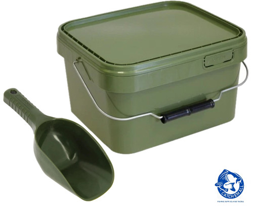 Square green bait - bait, bucket