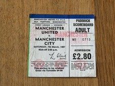 TICKET 1986/87 Manchester