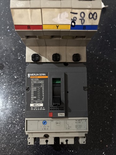 Merlin gerin 100n 80a mccb - merlin, ns