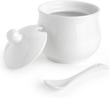 Porcelain Sugar Bowl with Lid
