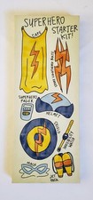 Super Hero Art Kids Decor Wall