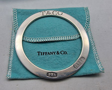 TIFFANY & CO., 1837 Solid Silver Bangle 60 MM . / Q001