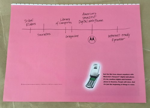 Motorola flip cell phone - , 1999