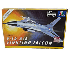 Italeri 130 1:72 Scale F-16 A/B Fighting Falcon Plastic Model Kit Boxed