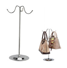 New Adjustable Handbag Bag Display Stand Hat Scarf Necklace Hanger 2 Hooks