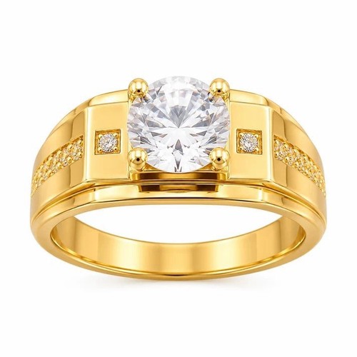 Men 14k gold plated white - gold,