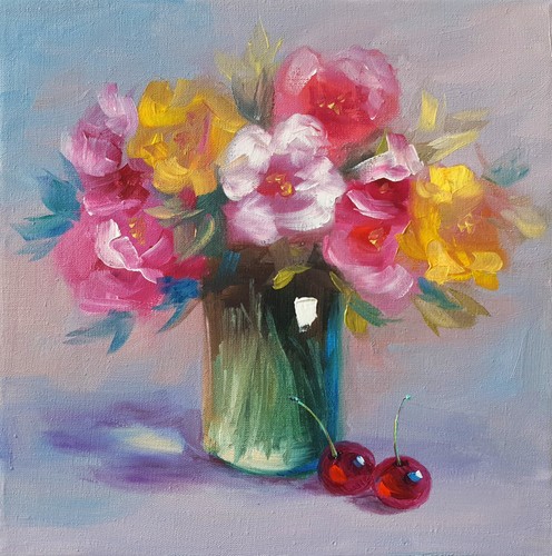 Colorful floral bouquet - floral,