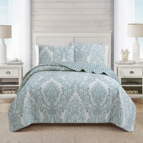 Blue ornate paisley medallion - ornate,