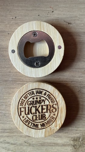 Grumpy rude bottle - , openers