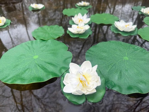 Artificial floating lily - artificial, pads