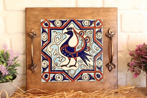 Handmade unique tile painted - unique,