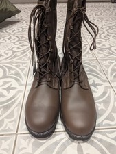 WELLCO Jungle BOOTS - Sizes 10 L, WP brown leather hot weather British Army NEW