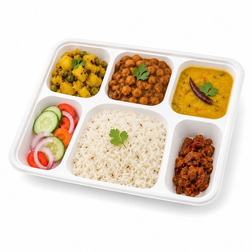 Compartment bagasse plates - 6,