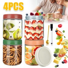 4PCS/Set Glass Mason Jars &