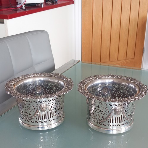 Pair antique edwardian silver - edwardian,