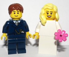 LEGO Bride Blonde Hair & Groom