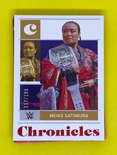 Meiko Satomura WWE Panini Chronicles 2022 Wrestling Card Red Parallel /199