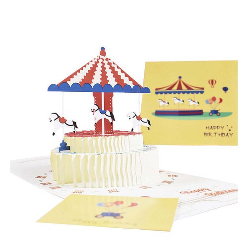 Birthday cake carousel - birthday,
